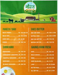 Gauras Farm Fresh Products menu 1