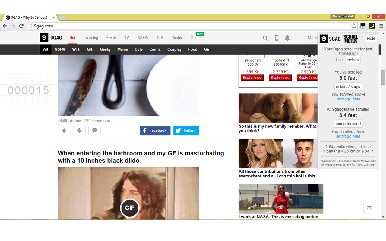 9gag ScrollMeter Preview image 4