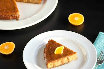 Paleo Orange Poke Cake