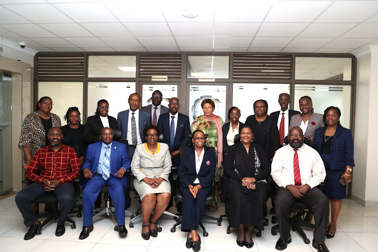 Chief Justice Martha Koome and the members of the Judicial Service Commission/. JSC/X