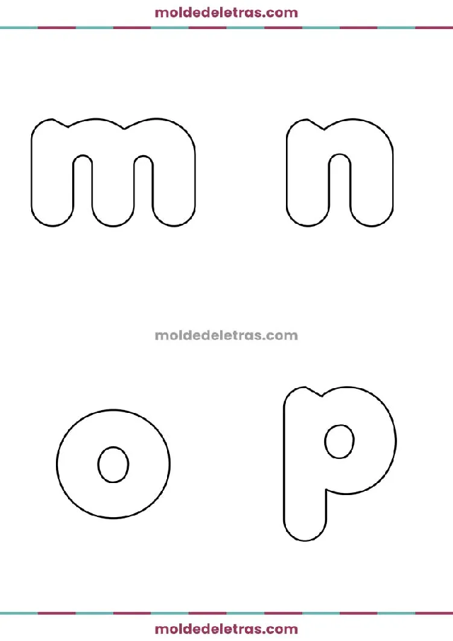 Moldes de letras para imprimir