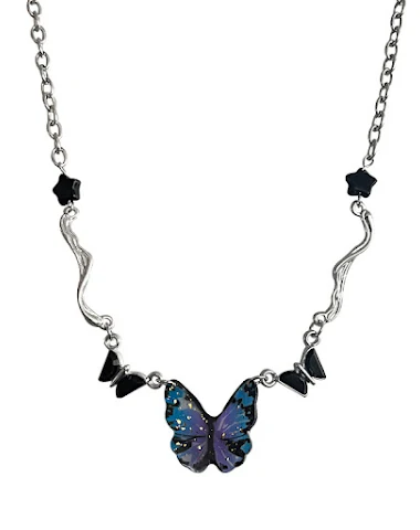 Collar XINGX con puntada de maripos - 0
