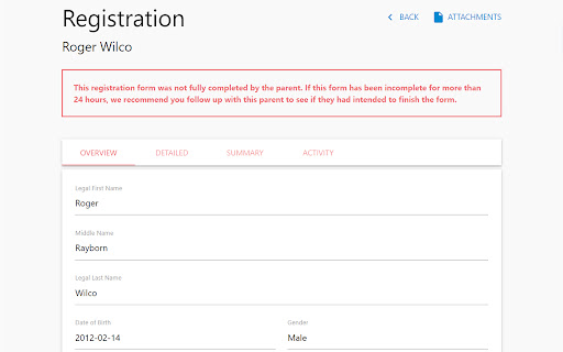 Parent Forms - SIS Data Exchange