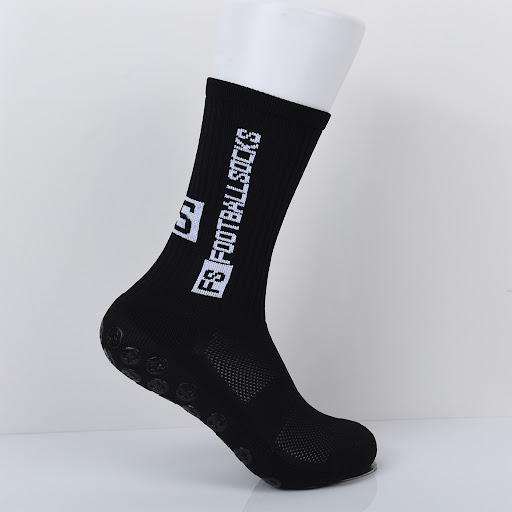 Title 2, Mid-calf professional football socks with round...