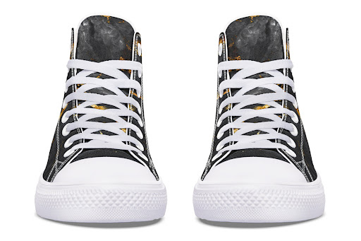 Title 8, High Top Canvas Shoes For Printing Lovers. Desi...