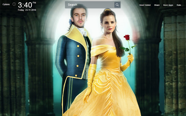Beauty and the Beast Movie Wallpapers New Tab