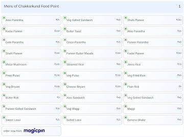 Chakkarkund Food Point menu 