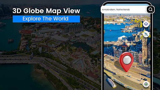 Screenshot GPS Navigation Globe Map 3D