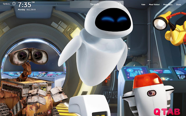 WALL E Wallpapers WALL E Movie New Tab