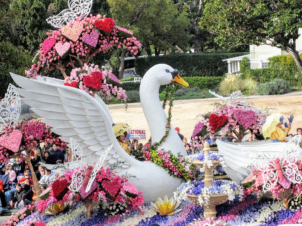 Watching the 119th Rose Parade in Pasadena on New Year's Day