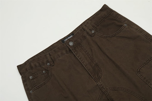 Title 13, Mens Dimensional Patch Pocket Straight-leg Tro...