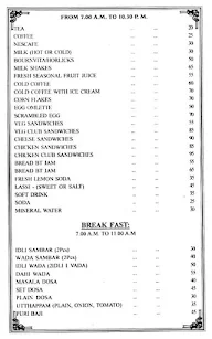 Galaxy- Hotel Kavitha Residency menu 2