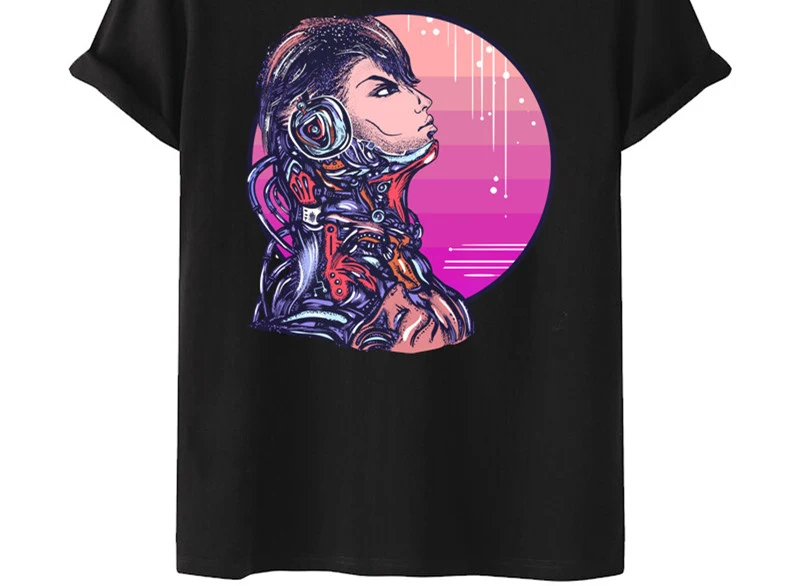 AliExpress Explosive Cyberpunk Cross-border T-shirt