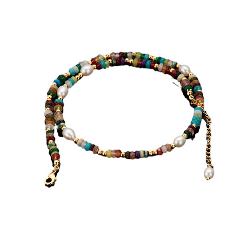 Title 5, Freshwater Short Pearl Necklace Women A timeles...