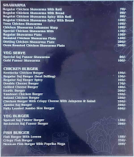 Saj Chicken Shawarma & Burger Bites menu 1
