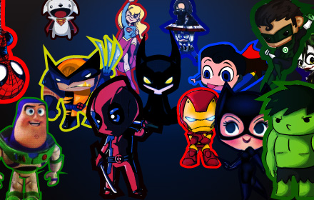 super heros theme small promo image