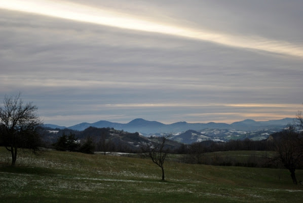 Sulle colline in inverno di zenith