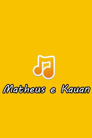 Letras Matheus e Kauan