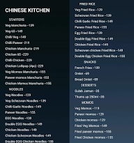 Chinese Kitchen menu 1