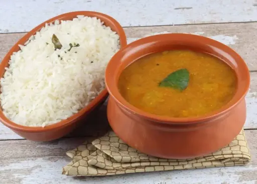 Yellow Dal + Steamed Rice