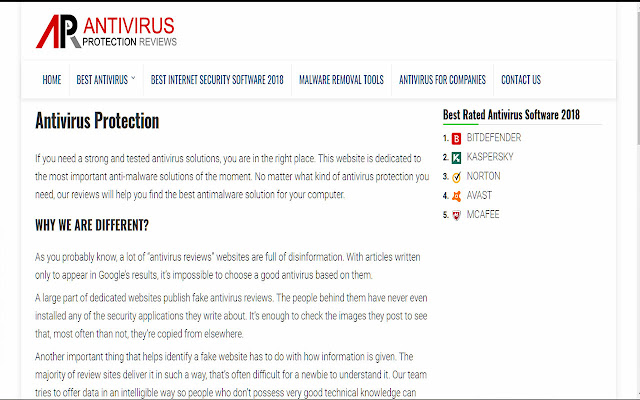 Antivirus Protection Reviews chrome extension