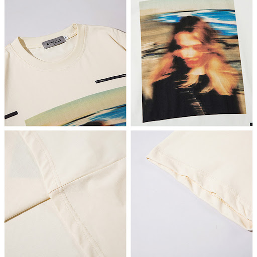 Title 6, American Retro Portrait Printing Loose Plus Siz...