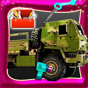 Game Membangun sebuah truk tentara apk