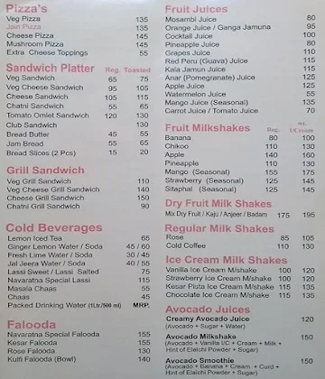 Navaratna Veg Restaurant menu 