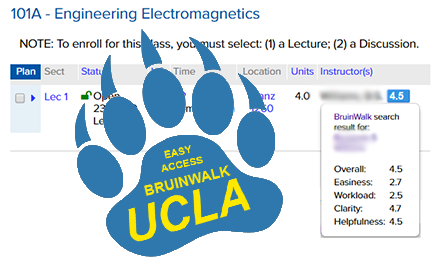 Easy Bruinwalk Ratings small promo image