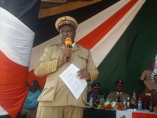 Lamu County Commissioner Joseph Kanyiri. /CHETI PRAXIDES