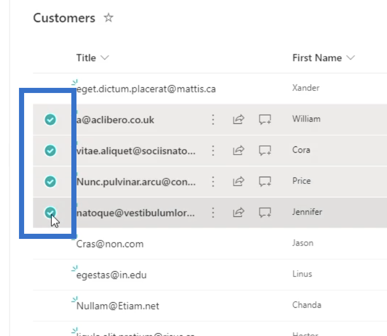 SharePoint List item