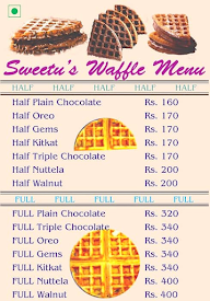 Sweetus Waffle And Brownie Hub menu 1