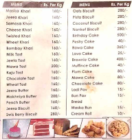 Rich Bakers & Sweets menu 1