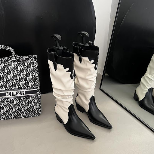 Title 3, Womens Western Cowboy Knee High Boots Stylish ...