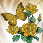 Cover Image of डाउनलोड Gold Butterfly Flowers Live Wa 4.1 APK