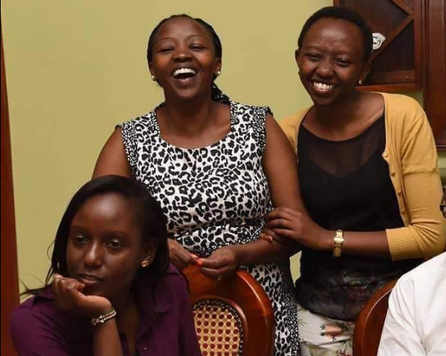 Charlene with her mum Rachel amd big sister June Ruto