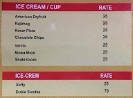 Jalsa - Ice Cream & Faluda Corner menu 1