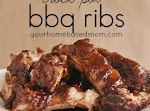 Easy Crock Pot BBQ Ribs was pinched from <a href="http://www.yourhomebasedmom.com/easy-crock-pot-bbq-ribs/" target="_blank">www.yourhomebasedmom.com.</a>