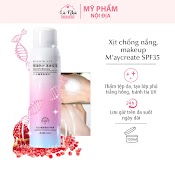 Kem Chống Nắng Spray 150Ml Dạng Bình Xịt Maycreate Moisturizing, Chai Sịt Chống Nắng Che Khuyết Điểm Dưỡng Trắng Da Mặt.