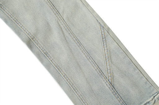 Title 14, Washed Bright White Straight Jeans for Men. Exp...