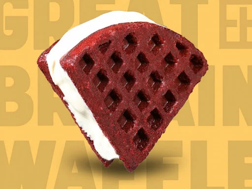 Red Velvet Cream Cheese Waffle