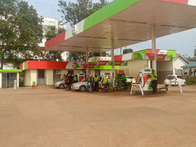 THhe National petrol station in Bungoma town