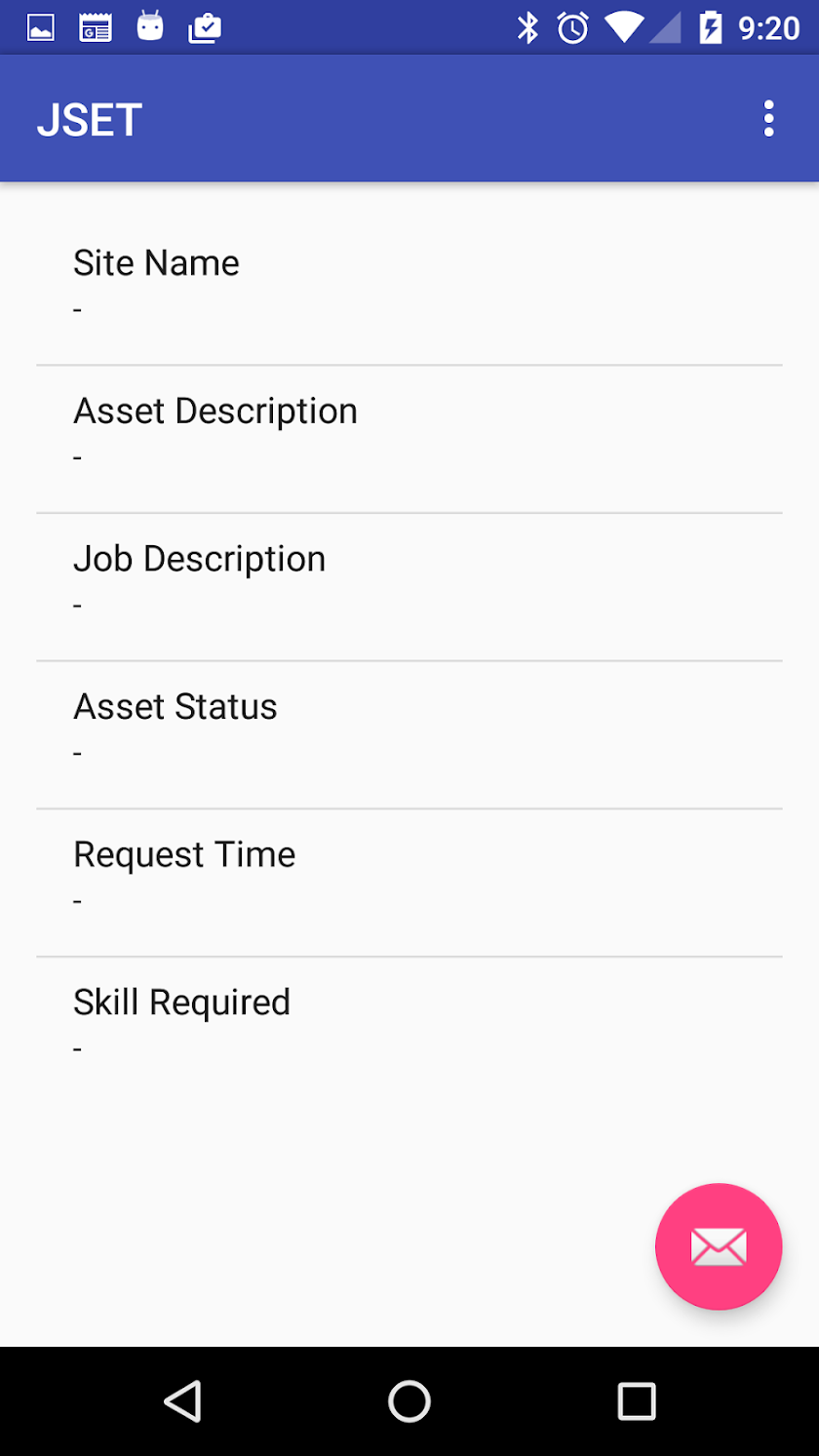 JSET Screen 1