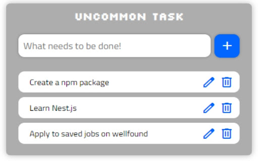 UncommonTasks