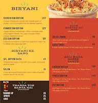 Rrc Biryani menu 1