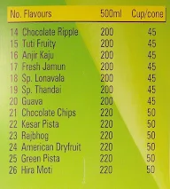 Shreeji Ice Cream Parlour menu 2