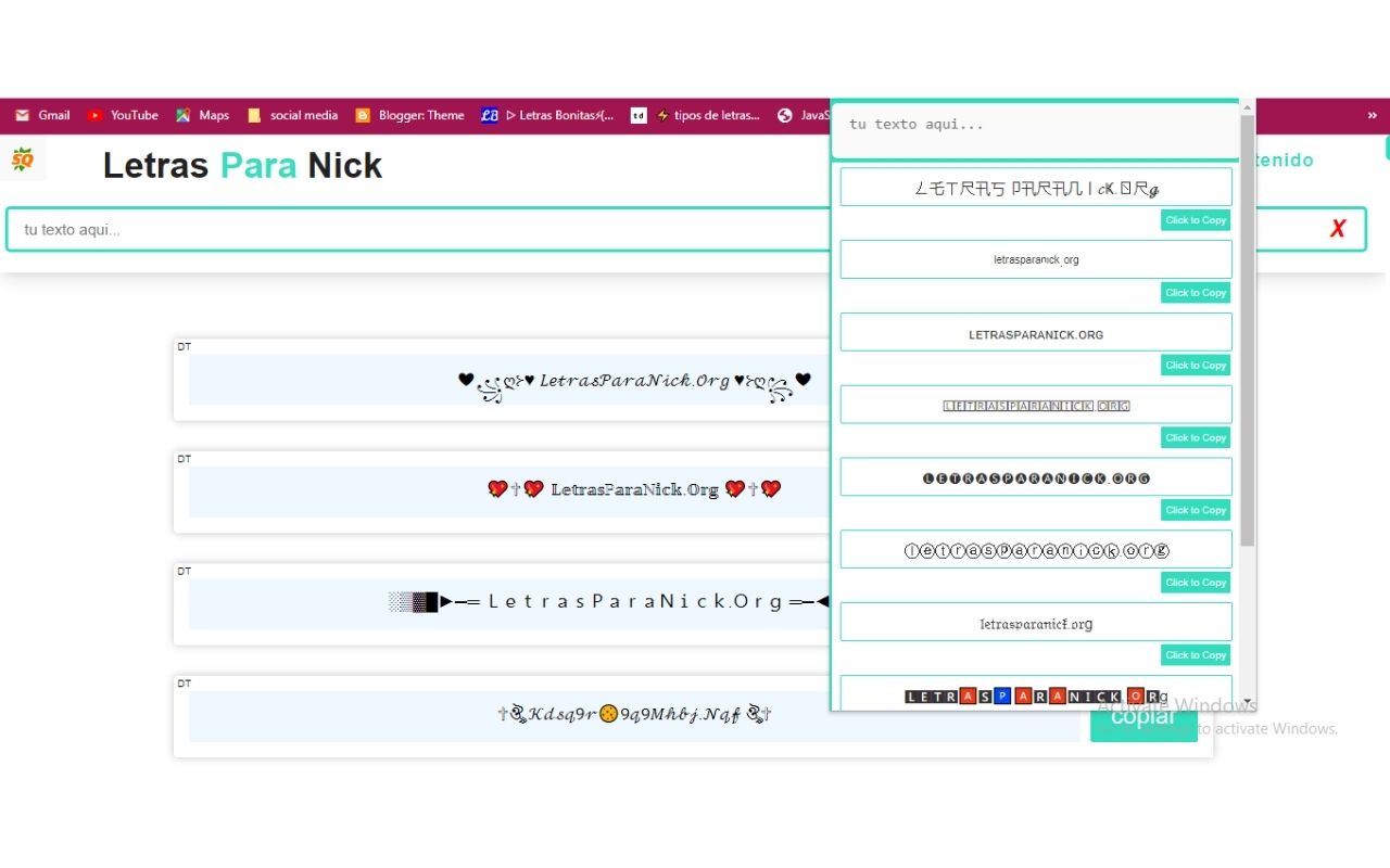 letras para nick Preview image 0