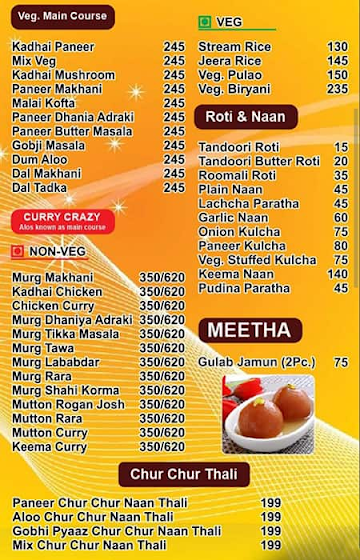 Butter Chicken Factory Since 1979 menu 