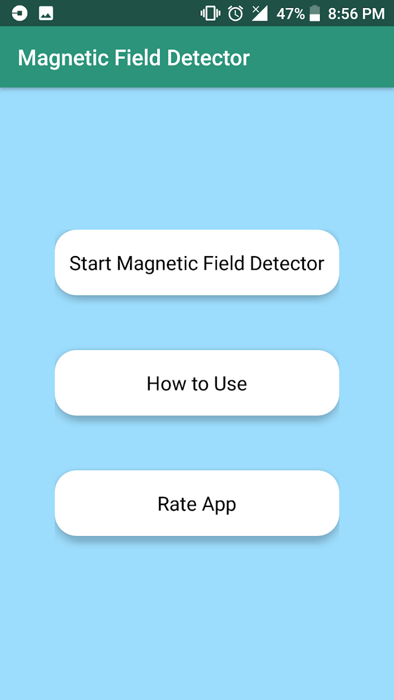 Скриншот Magnetic Field Detector - Magnetometer Sensor