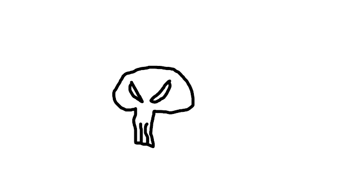 my first and most dumb skull ever